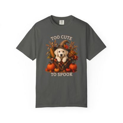 English Cream Golden Retriever Halloween Shirt, Too Cute To Spook Fall Dog Lover Tee