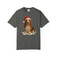 Load image into Gallery viewer, Basset Hound Christmas Lights Shirt, Festive Holiday Tee for Dog Moms &amp; Dads
