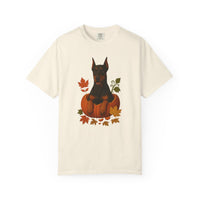 Load image into Gallery viewer, Doberman Pumpkin Fall T-Shirt, Cute Autumn Dog Lover Tee &amp; Thanksgiving Gift
