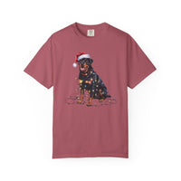 Load image into Gallery viewer, Christmas Rottweiler Shirt, Christmas Lights Dog Tee, Christmas Dog Tee, Rottweiler Mom Tshirt, Gift for Dog Lover, Rottweiler
