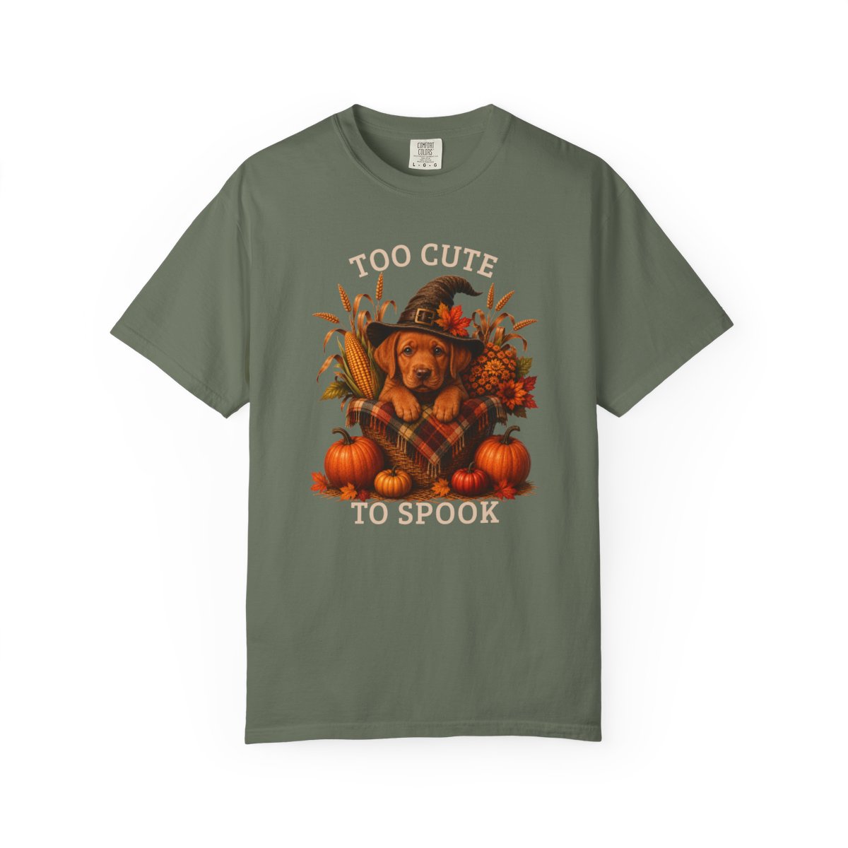 Fox Red Lab Halloween Shirt, Too Cute To Spook Fall Dog Lover Tee