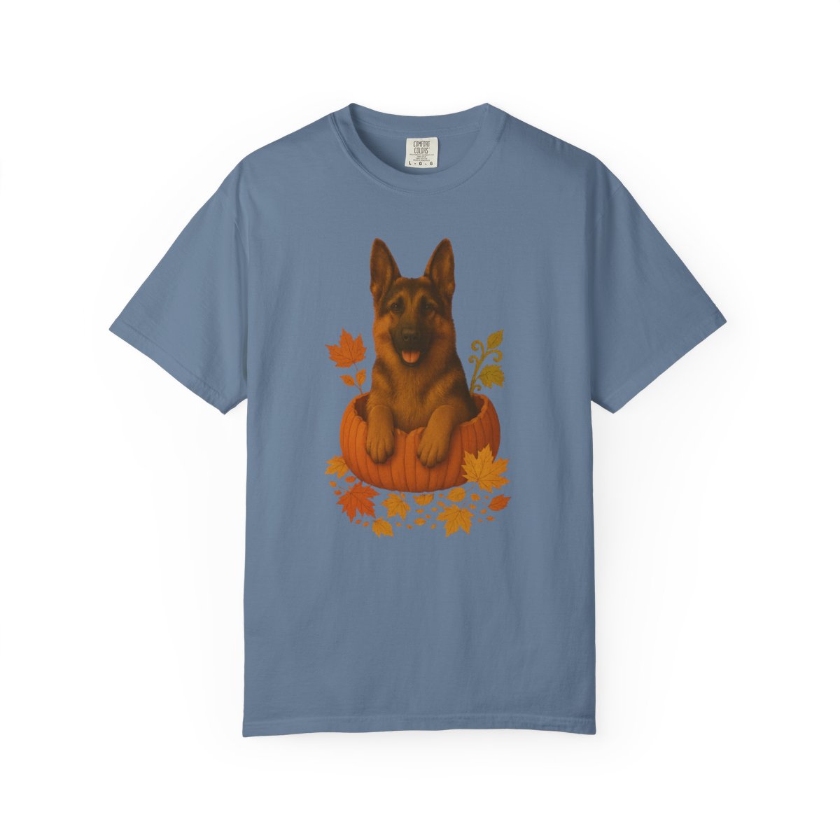 German Shepherd Pumpkin Fall T-Shirt, Cute Autumn Dog Lover Tee & Thanksgiving Gift