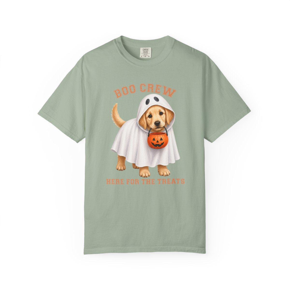 Golden Retriever Boo Crew Halloween Shirt, Here for the Treats Dog Mom Tee
