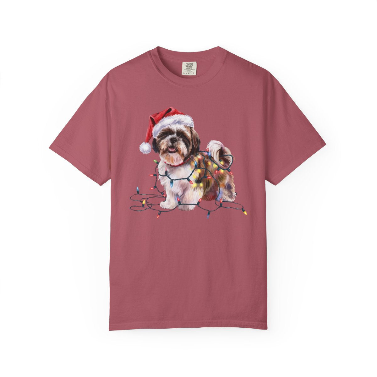 Christmas Shih Tzu Shirt, Christmas Lights Dog Tee, Christmas Dog Tee, Shih Tzu Mom Tshirt, Gift For Dog Lover, Shih Tzu