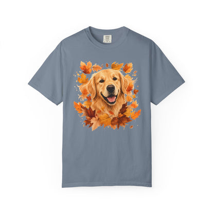 Golden Retriever Fall Shirt | Autumn Dog Mom Comfort Colors Tee