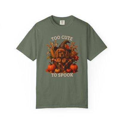 Ruby Cavalier Halloween Shirt, Too Cute To Spook Fall Dog Lover Tee