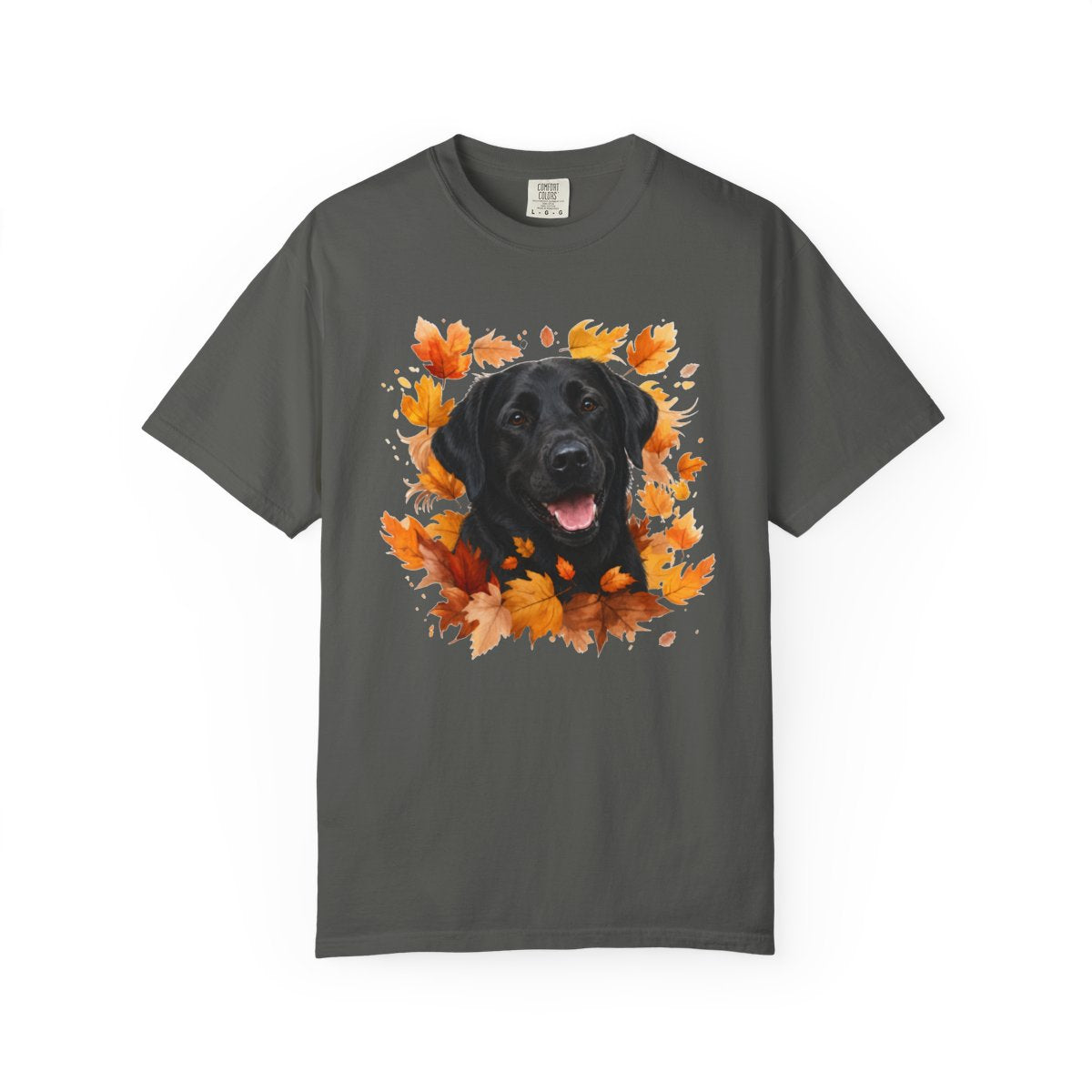 Black Lab Fall Shirt, Autumn Dog Mom Comfort Colors Tee