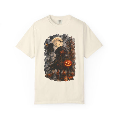Black & Tan Dachshund Headless Horseman Inspired Halloween Comfort Colors Shirt