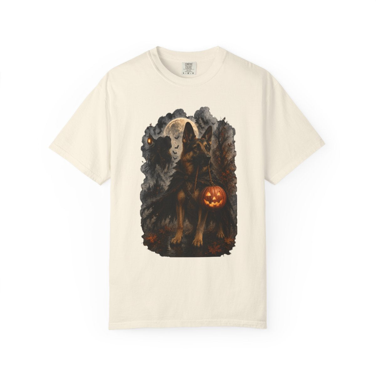 German Shepherd Headless Horseman Inspired Halloween Comfort Colors Shirt