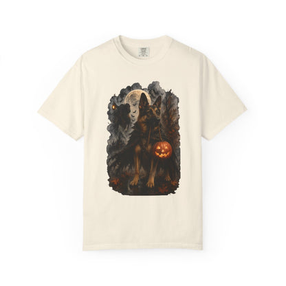 German Shepherd Headless Horseman Inspired Halloween Comfort Colors Shirt