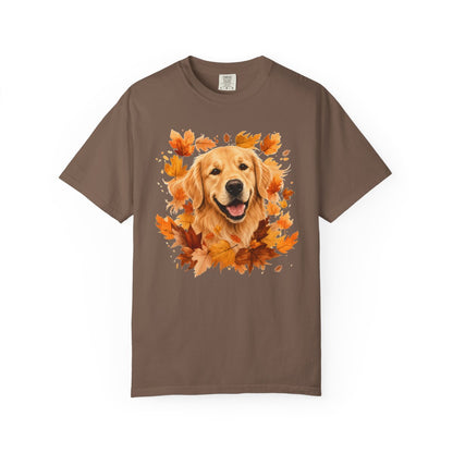 Golden Retriever Fall Shirt | Autumn Dog Mom Comfort Colors Tee