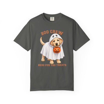 Yellow Lab Boo Crew Halloween Shirt, Here for the Treats Dog Mom Tee
