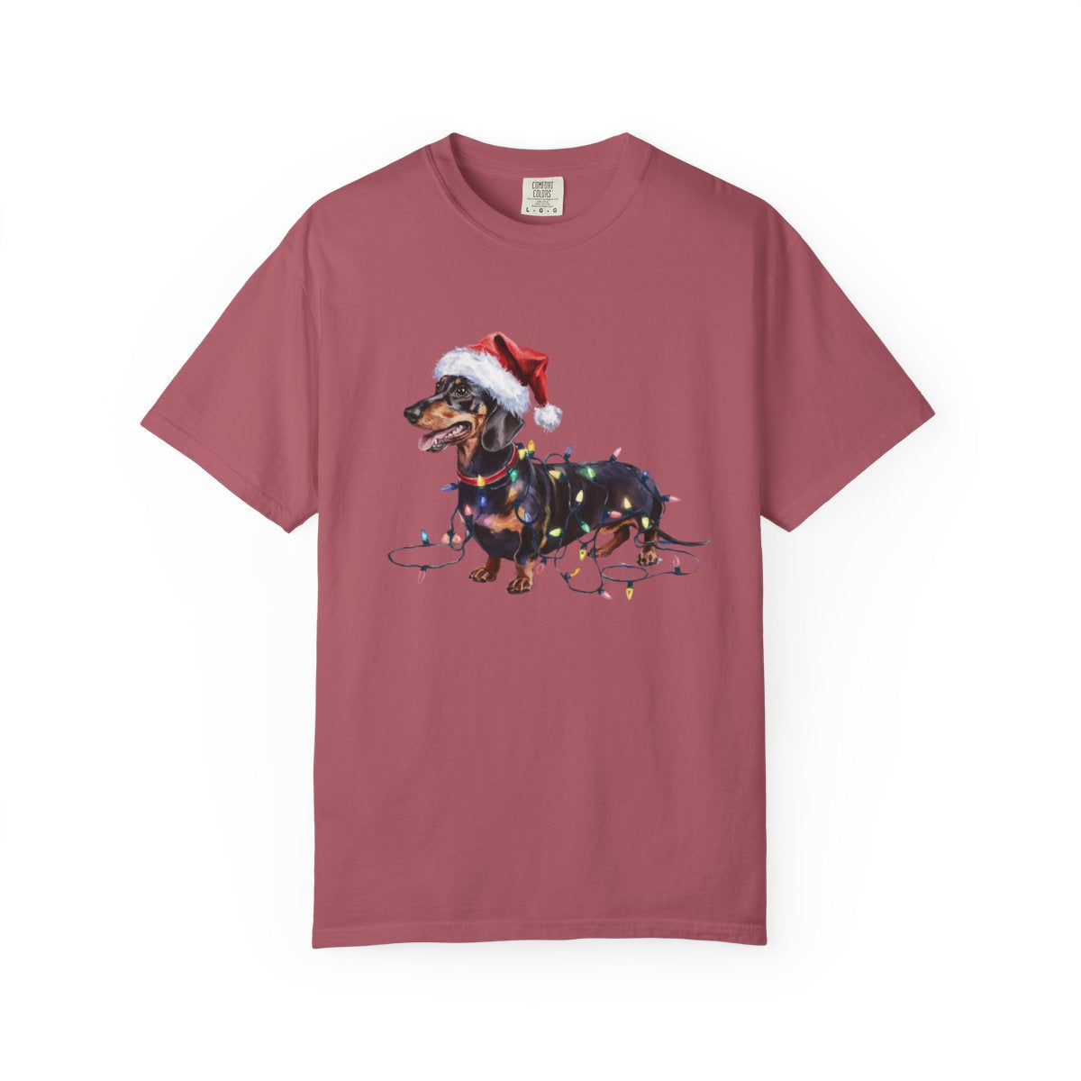 Christmas Dachshund Shirt, Christmas Lights Dog Tee, Christmas Dog Tee, Dachshund Mom Tshirt, Gift for Dog Lover, Dachshund