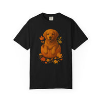 Load image into Gallery viewer, Golden Retriever Pumpkin Fall Shirt – Cute Autumn Dog Tee for Golden Lovers
