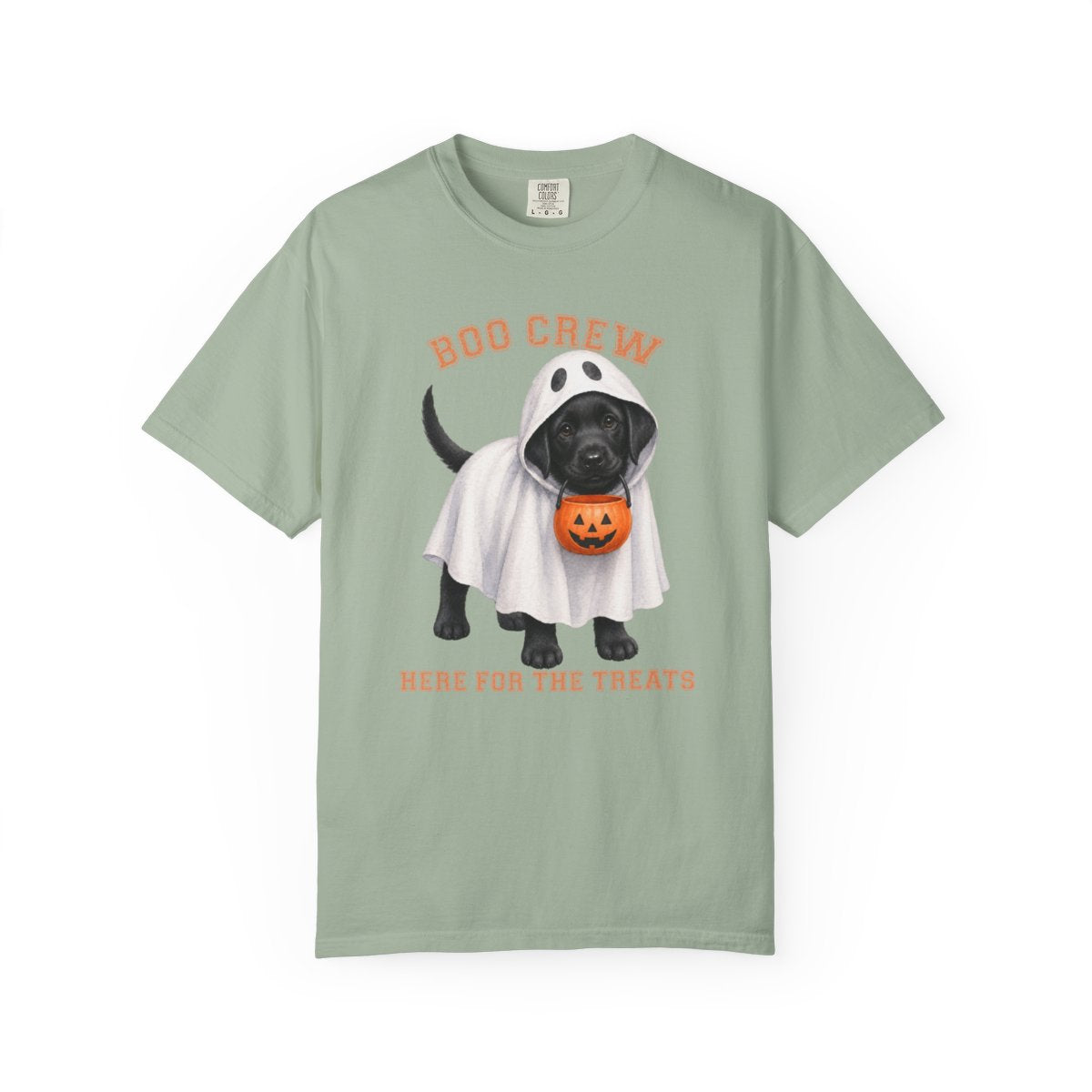 Black Lab Boo Crew Halloween Shirt, Here for the Treats Dog Mom Tee