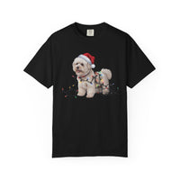 Load image into Gallery viewer, Bichon Frise Christmas Lights Shirt, Festive Holiday Tee for Fluffy Dog Lovers
