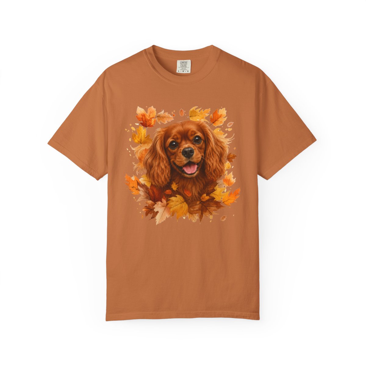 Ruby Cavalier Fall Shirt, Autumn Dog Mom Comfort Colors Tee