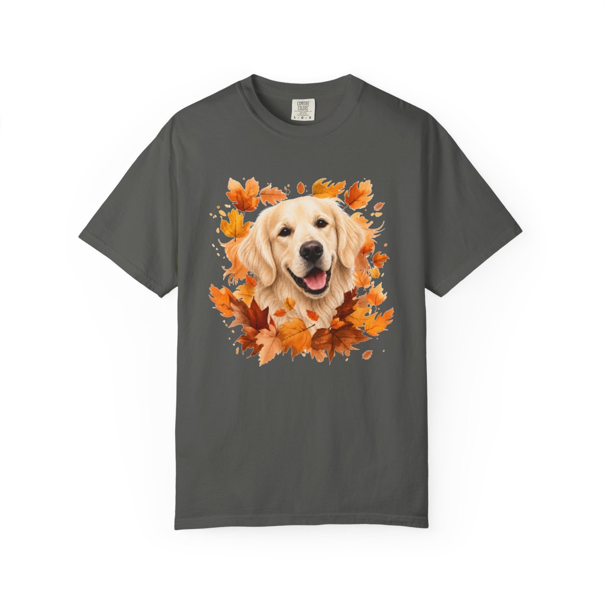 English Cream Golden Retriever Fall Shirt, Autumn Dog Mom Comfort Colors Tee