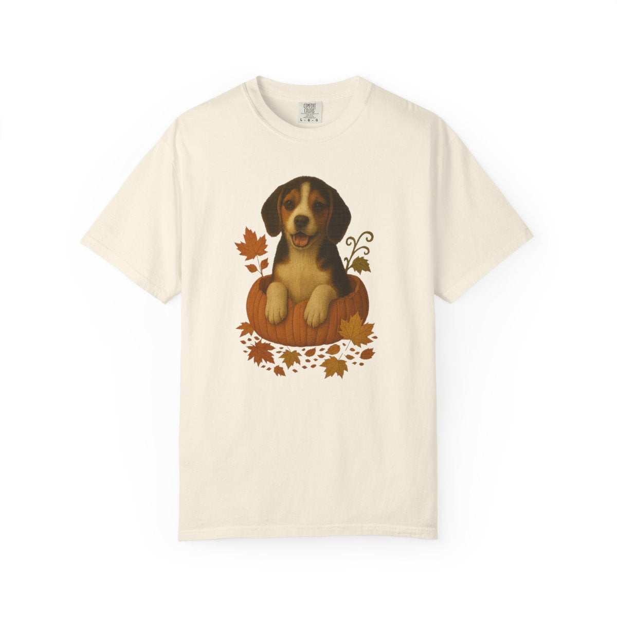 Beagle Dog in Pumpkin Fall T-Shirt, Cute Autumn Dog Lover Tee & Thanksgiving Gift