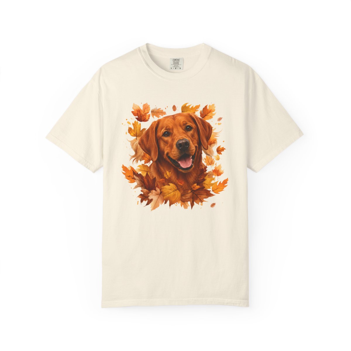 Fox Red Lab Fall Shirt, Autumn Dog Mom Comfort Colors Tee
