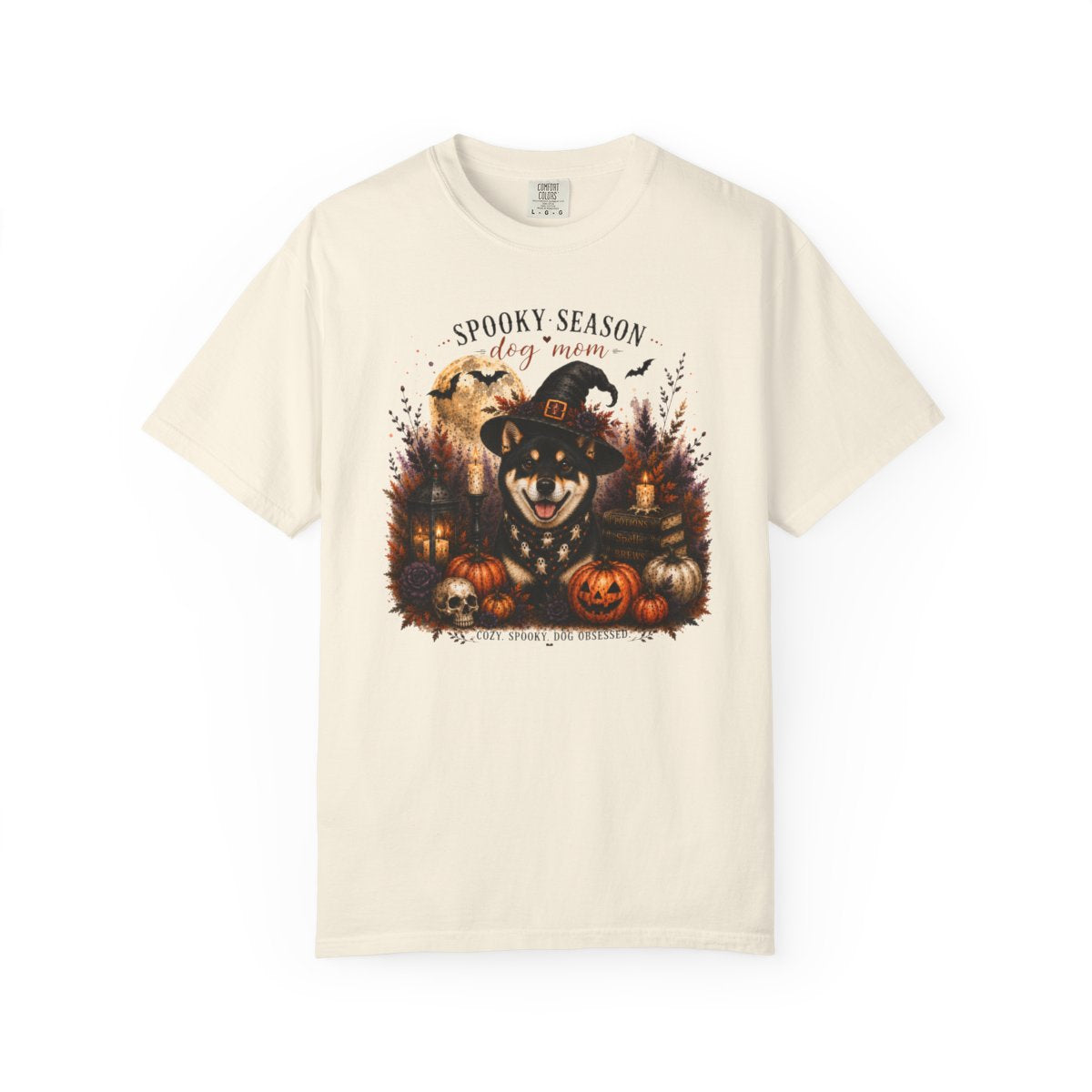 Black Shiba Inu Spooky Season Dog Mom Halloween Shirt
