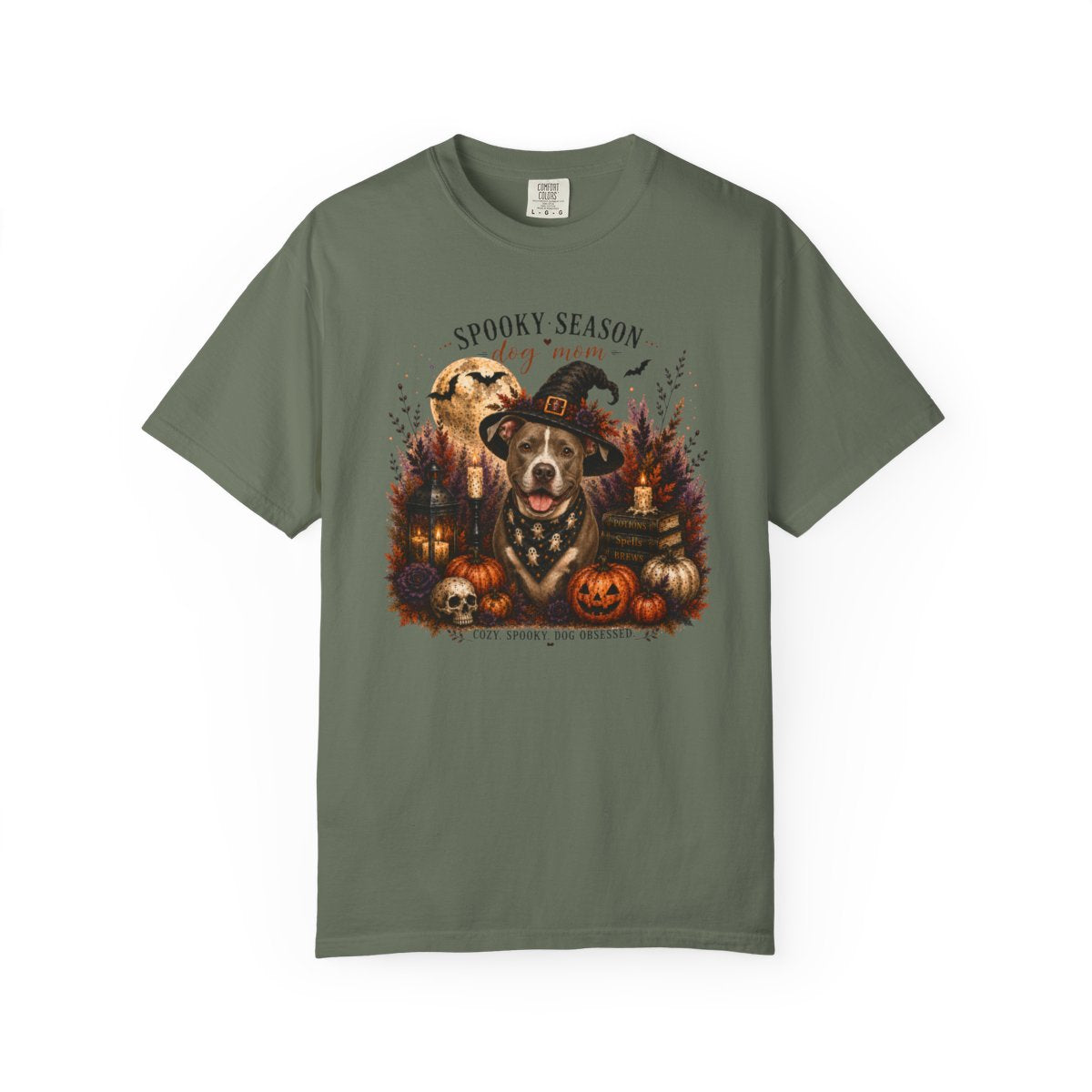Pit Bull Spooky Season Dog Mom Halloween Shirt