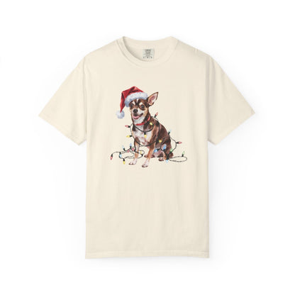 Christmas Chihuahua Shirt, Christmas Lights Dog Tee, Christmas Dog Tee, Chihuahua Mom Tshirt, Gift for Dog Lover, Chihuahua