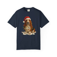 Load image into Gallery viewer, Basset Hound Christmas Lights Shirt, Festive Holiday Tee for Dog Moms &amp; Dads
