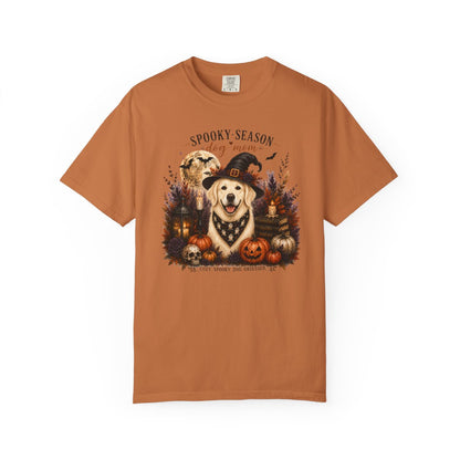English Cream Golden Retriever Spooky Season Dog Mom Halloween Shirt