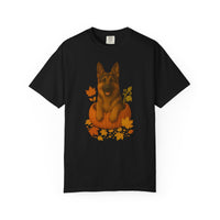 Load image into Gallery viewer, German Shepherd Pumpkin Fall T-Shirt, Cute Autumn Dog Lover Tee &amp; Thanksgiving Gift
