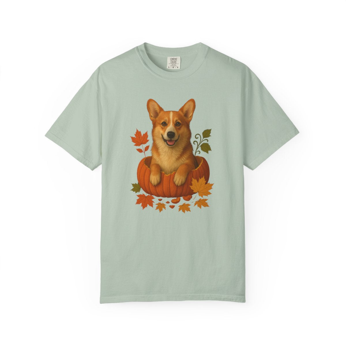 Corgi Pumpkin Fall T-Shirt, Cute Autumn Dog Lover Tee & Thanksgiving Gift