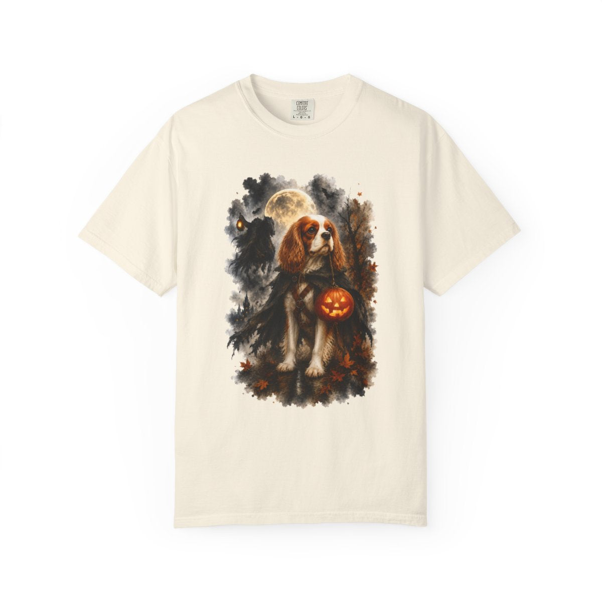 Blenheim Cavalier Headless Horseman Inspired Halloween Comfort Colors Shirt