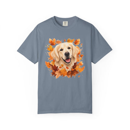English Cream Golden Retriever Fall Shirt, Autumn Dog Mom Comfort Colors Tee