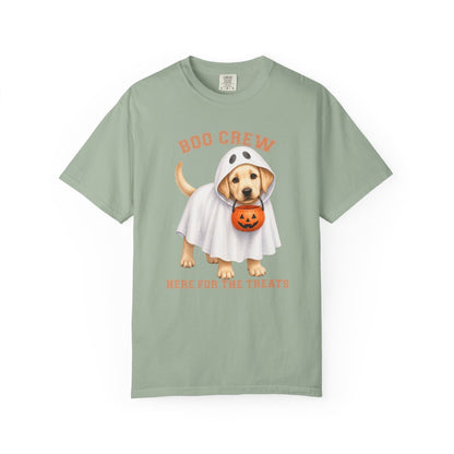 Yellow Lab Boo Crew Halloween Shirt, Here for the Treats Dog Mom Tee