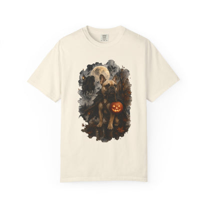 French Bulldog Headless Horseman Inspired Halloween Comfort Colors Shirt