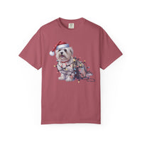Load image into Gallery viewer, Maltese Christmas Lights Shirt, Festive Holiday Tee for Small Dog Lovers
