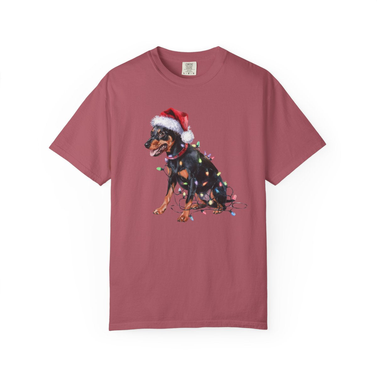 Christmas Miniature Pinscher Shirt, Christmas Lights Dog Tee, Christmas Dog Tee, Miniature Pinscher Mom Tshirt, Gift for Dog Lover