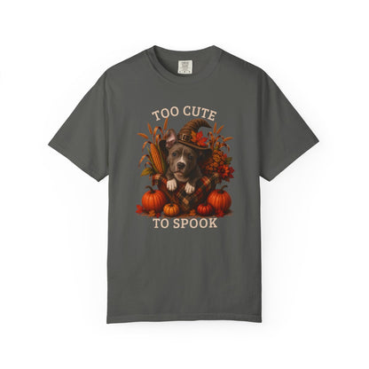 Pitbull Halloween Shirt, Too Cute To Spook Fall Dog Lover Tee