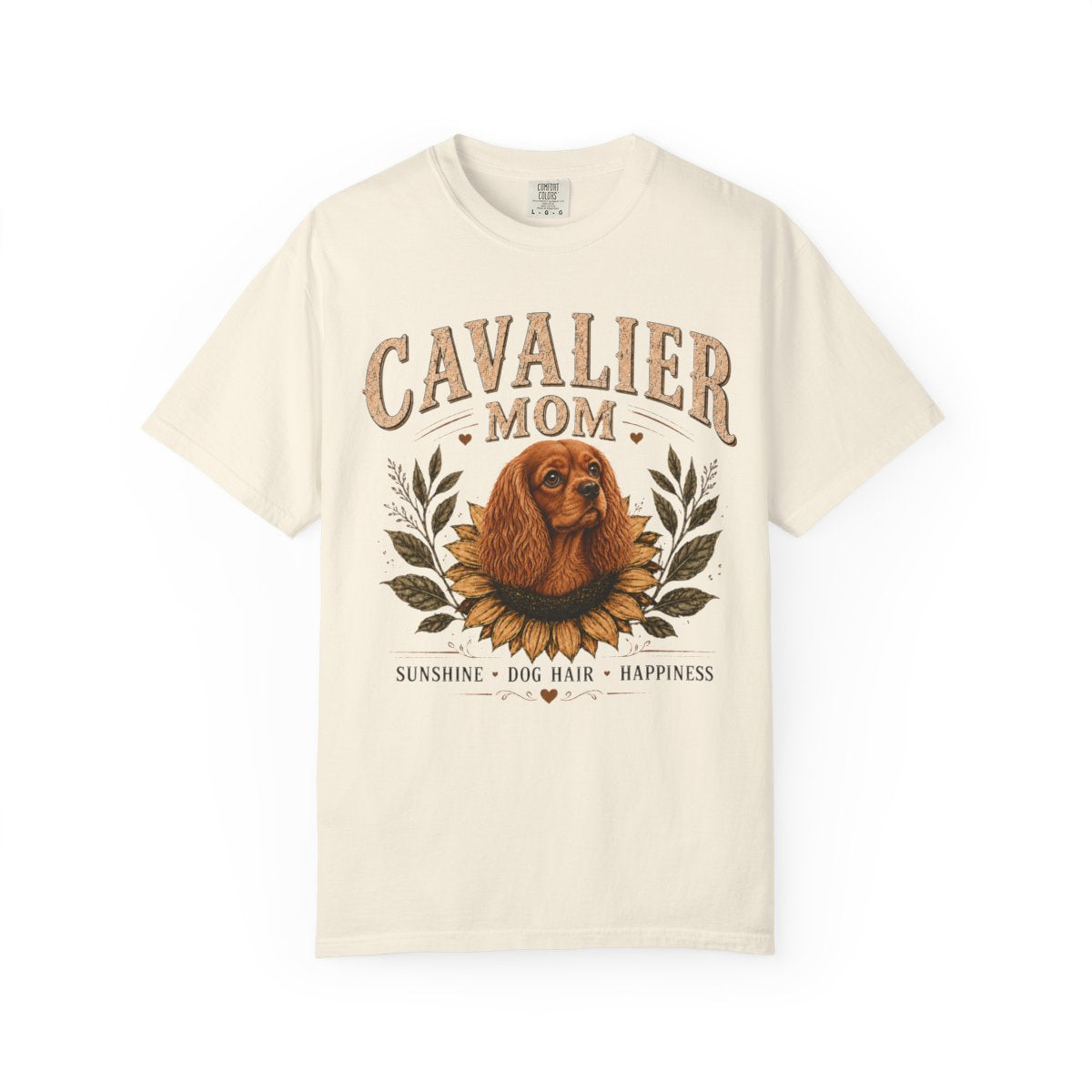 Ruby Cavalier Mom Sunflower Shirt