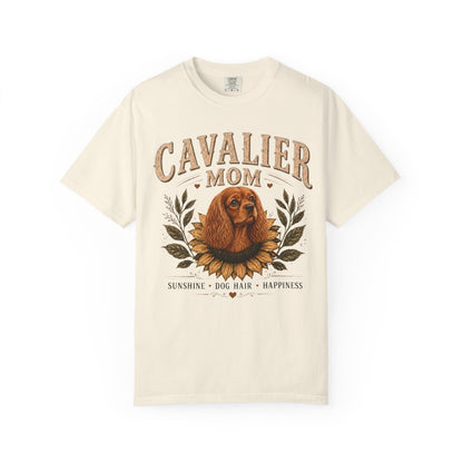 Ruby Cavalier Mom Sunflower Shirt