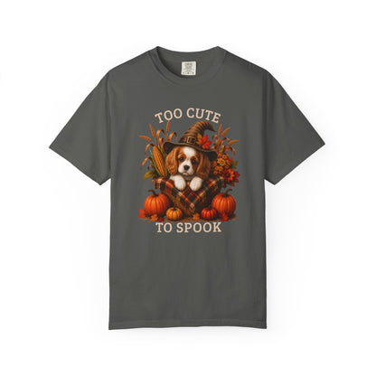 Blenheim Cavalier Halloween Shirt, Too Cute To Spook Fall Dog Lover Tee