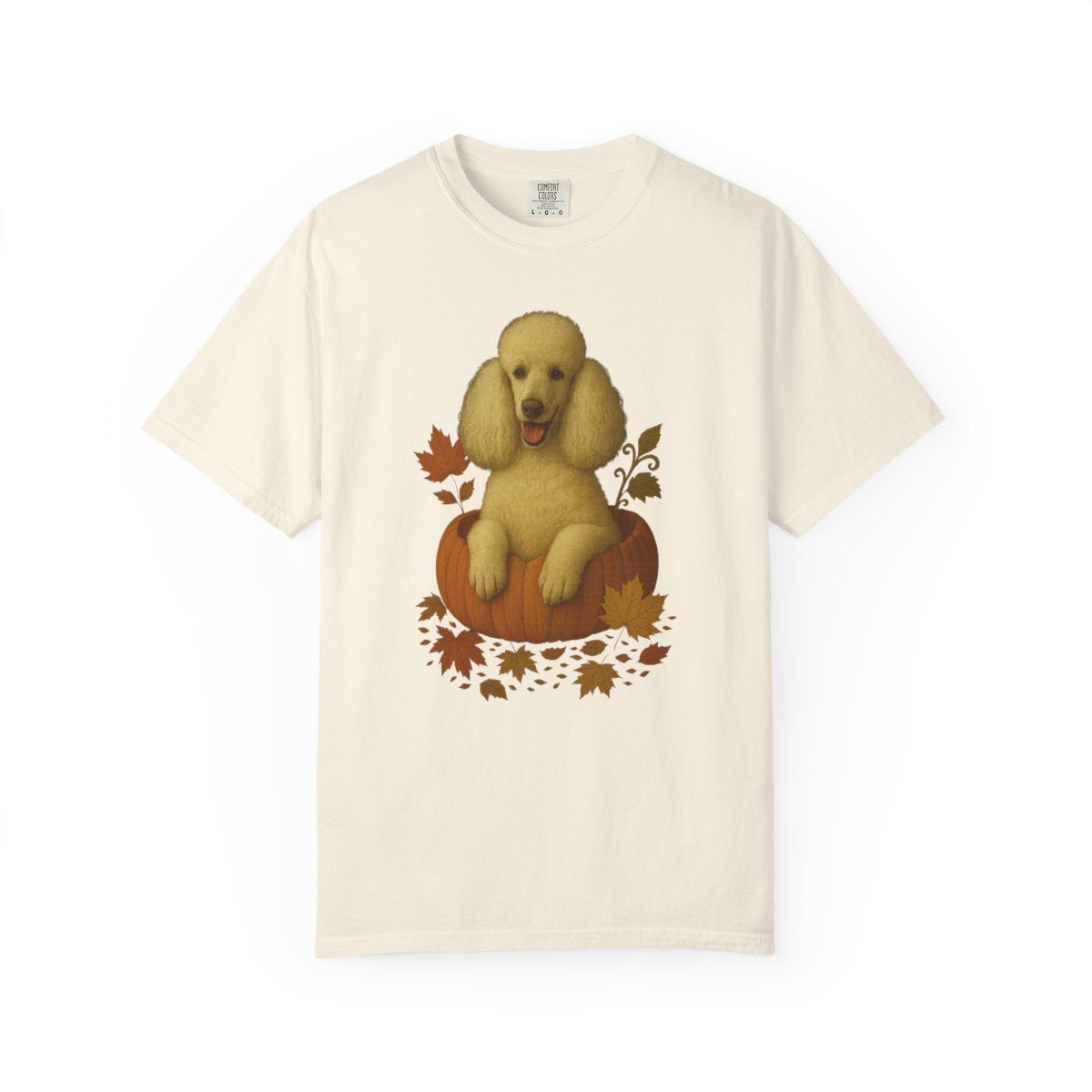 Poodle Pumpkin Fall T-Shirt, Cute Autumn Dog Lover Tee & Thanksgiving Gift