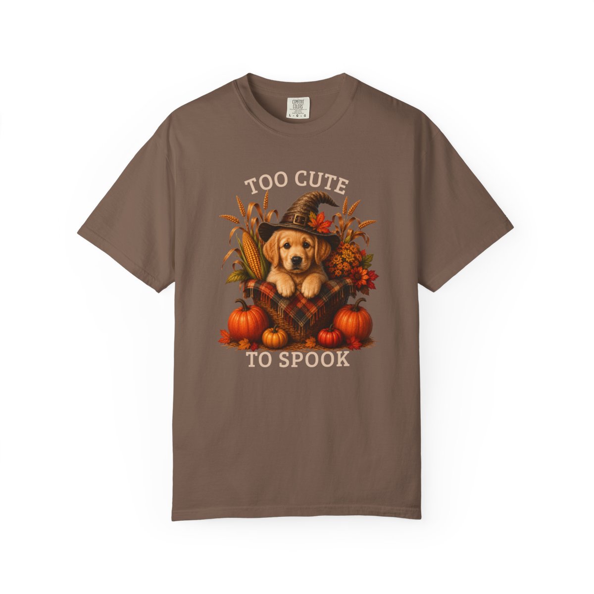 Golden Retriever Halloween Shirt, Too Cute To Spook Fall Dog Lover Tee