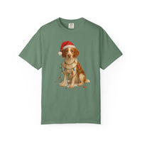 Load image into Gallery viewer, Brittany Spaniel Christmas Lights Shirt, Festive Holiday Tee for Bird Dog Fans
