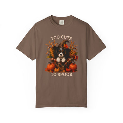 Tricolor Cavalier Halloween Shirt, Too Cute To Spook Fall Dog Lover Tee