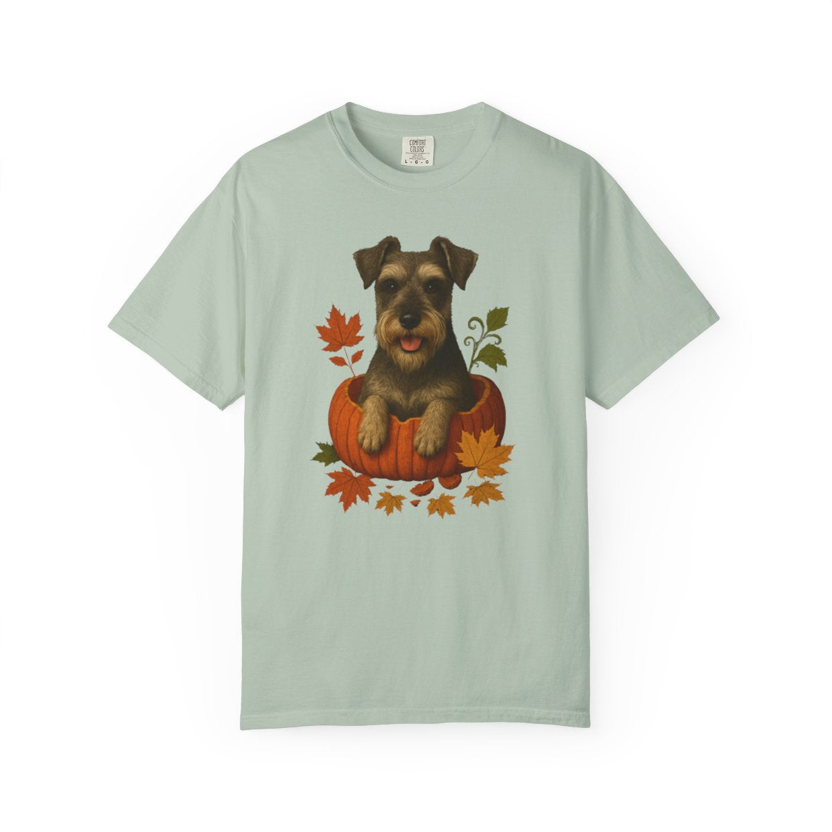 Schnauzer in Pumpkin Fall T-Shirt