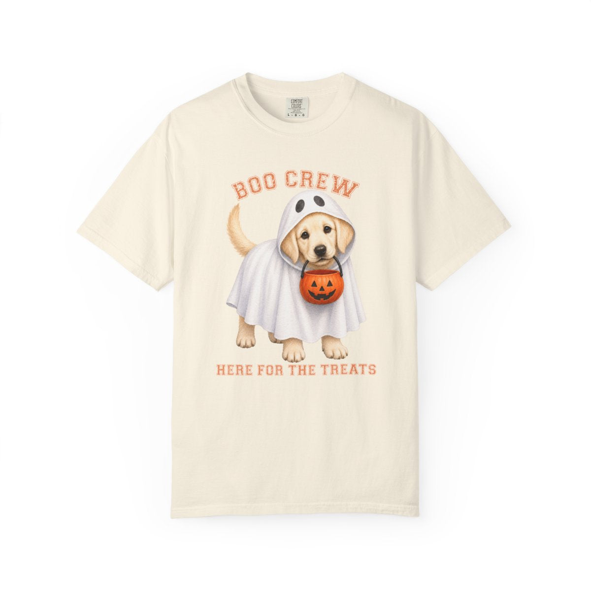 English Cream Golden Boo Crew Halloween Shirt, Here for the Treats Dog Mom Tee