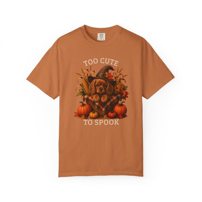 Ruby Cavalier Halloween Shirt, Too Cute To Spook Fall Dog Lover Tee