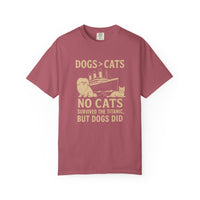 Load image into Gallery viewer, Funny Titanic Dog Lover T-Shirt – Dogs &gt; Cats Pet Humor Tee – “No Cats Survived the Titanic” Shirt – Gift for Dog Owners
