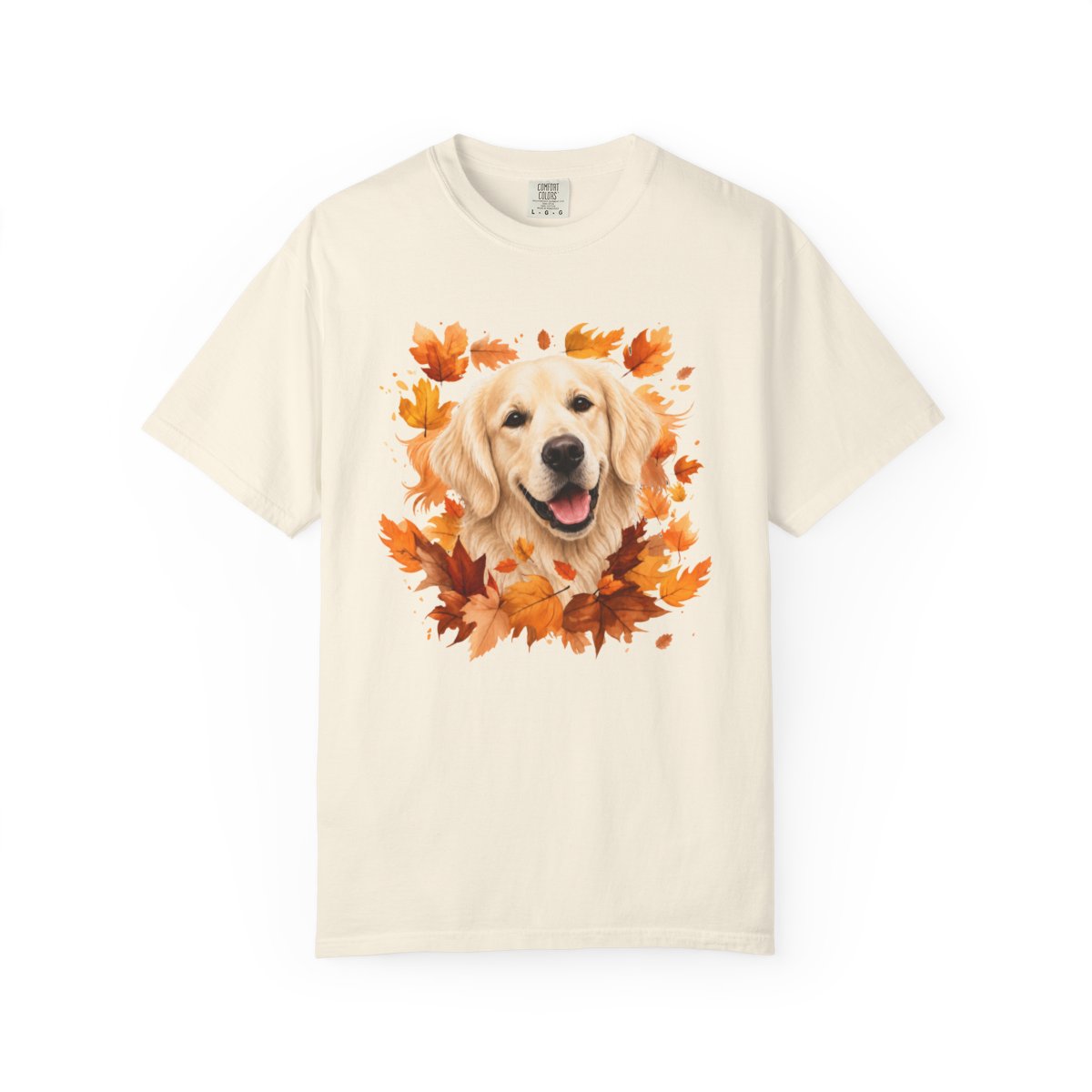 English Cream Golden Retriever Fall Shirt, Autumn Dog Mom Comfort Colors Tee
